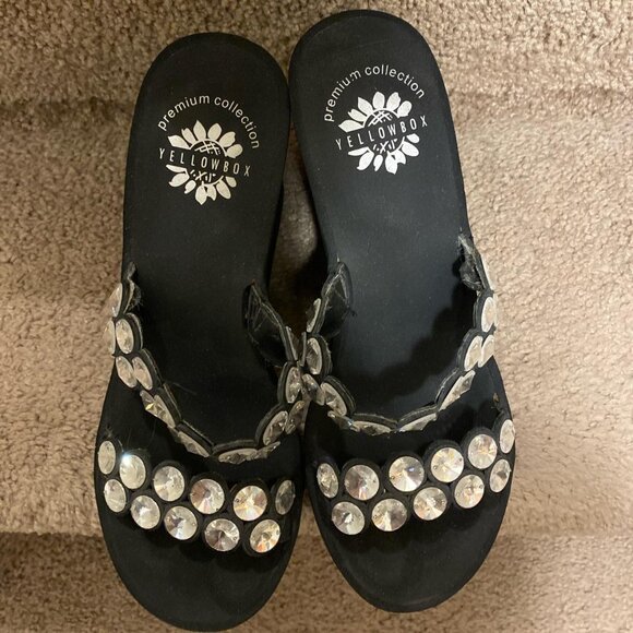 Yellowbox vintage wedge sandals - Picture 1 of 3